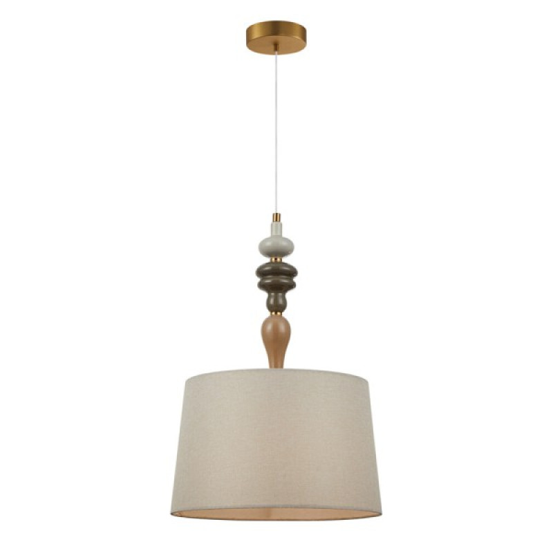 Люстра Italux PND-84678A-AB Moren E27 1x60W IP20 бежева