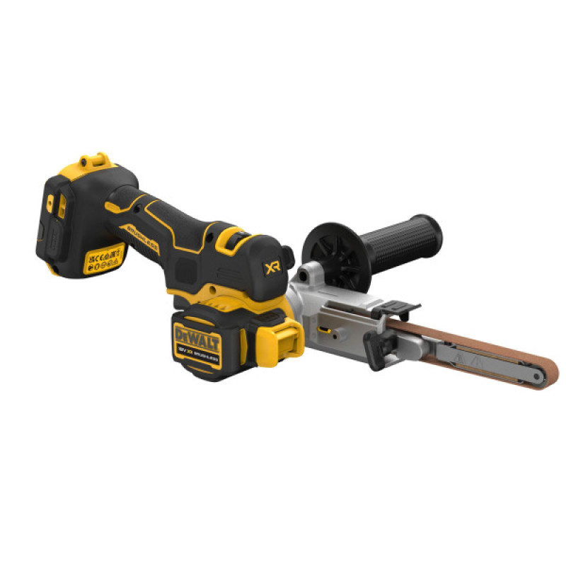 Стрічковий безщітковий напилок DeWALT DCM200NT XR Li-Ion 18В розмір стрічки 13х457мм без акумулятора