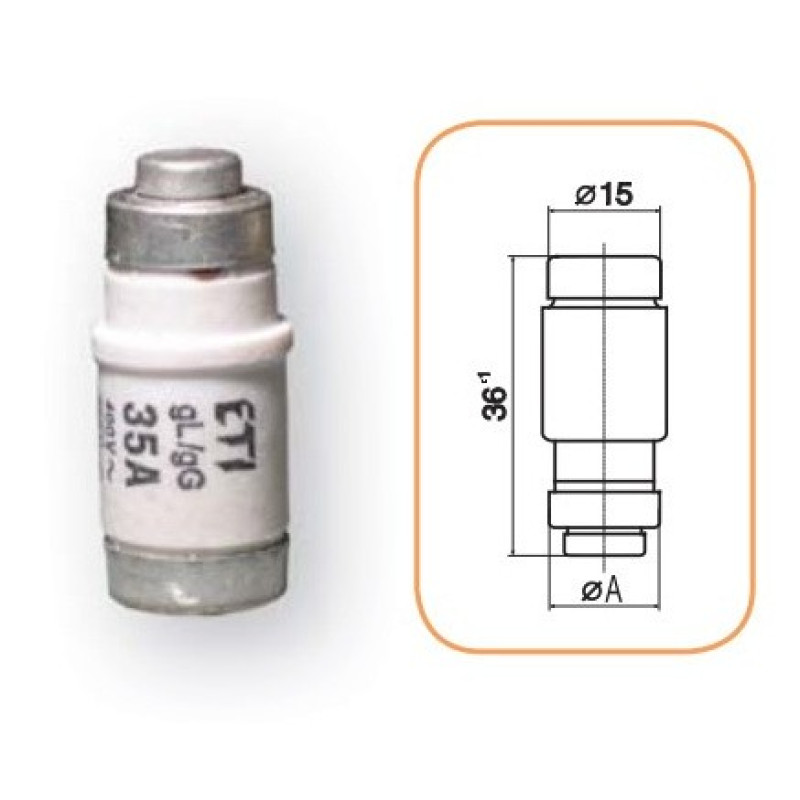 Запобіжник ETI 002212002 D0 2 gL/gG 25A 400V