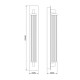 Бра, настенный светильник Zuma Line 5905316693586 Doria LED 1x13W 3000K 341Lm IP44 золотой