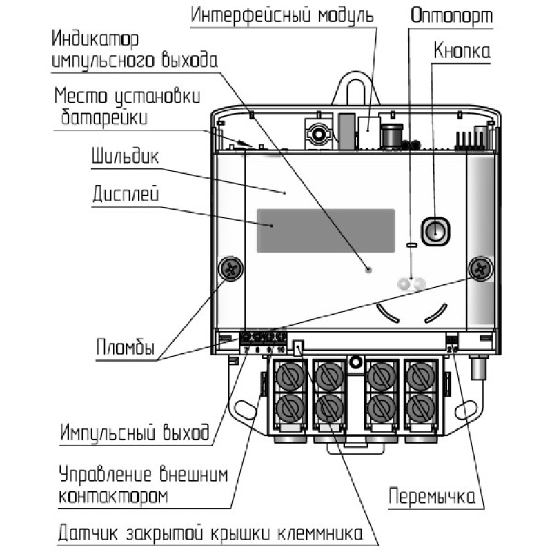 Електричний лічильник PLC2 MTX 1A10.DG.2L5-YD4 Teletec