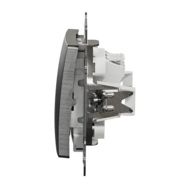 Переключатель Schneider Electric Sedna Design & Elements с подсветкой матовый алюминий SDD170106L