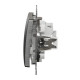 Переключатель Schneider Electric Sedna Design & Elements с подсветкой матовый алюминий SDD170106L