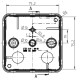 Наружная монтажная коробка Spelsberg 2K-12-L/w (sp34461201) IP55