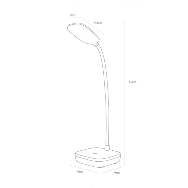 Настільна лампа Zuma Line 5905316672956 1961-BK LED 1x7W 3000K-6000K 161Lm IP20 чорна