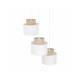 Підвісний світильник, люстра Tk Lighting 2594 Duo Juta E27 3x15W IP20 Білий