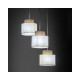 Підвісний світильник, люстра Tk Lighting 2594 Duo Juta E27 3x15W IP20 Білий