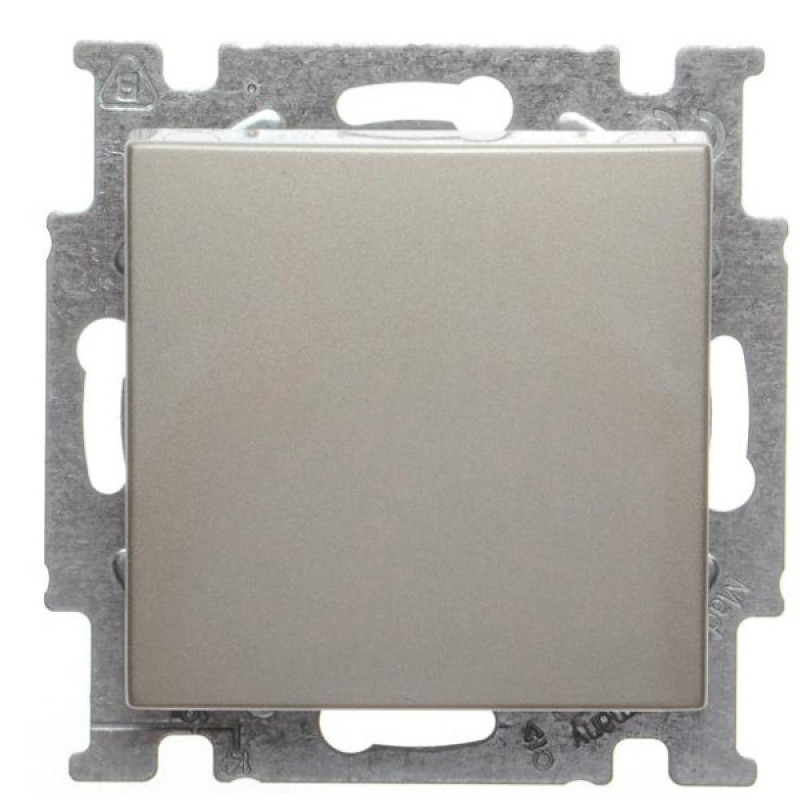 Однокнопочный перекрестный выключатель ABB Basic 55 2CKA001012A2172 2006/7 UC-93-507 (шампань)