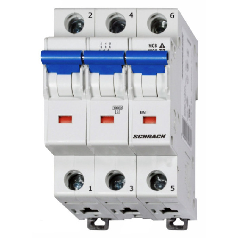 Автоматический выключатель Schrack BM019310 10кА 10А 3P х-ка D