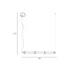 Підвісний світильник, люстра Italux PND-26384-3-GD-CL Sanpo LED 3x19W 3000K 1700Lm IP20 золотий