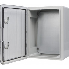 Ударостійкий корпус з АБС-пластику Аско-Укрем UBox 300x400x170мм (прозорі дверцята)