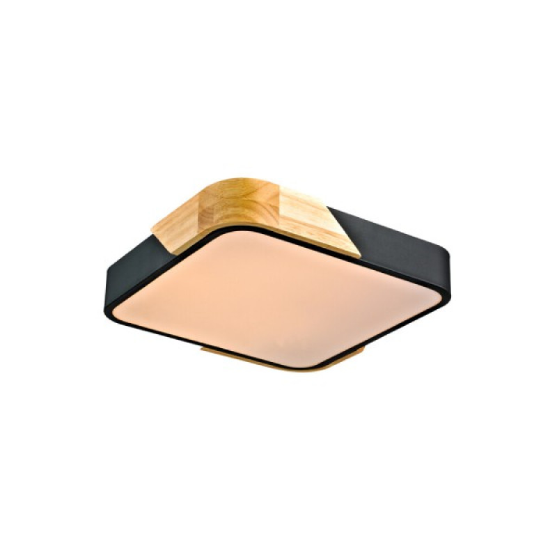 Потолочный светильник Italux PLF-13187-BK-WO Santer LED 1x24W 3000K 2400Lm IP20 черный