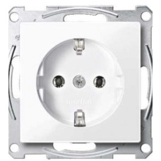 Механизм розетки SCHUKO с центр.платой белый 16А Merten, MTN2301-0325
