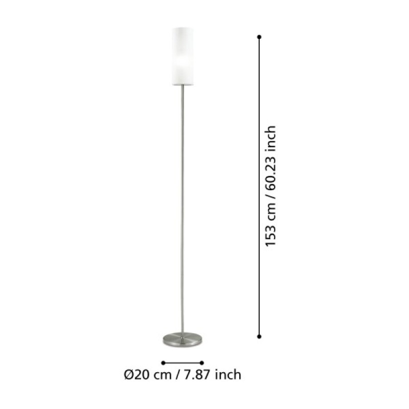 Торшер Eglo 85982 Troy E27 1x100W IP20 білий