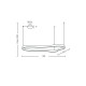 Люстра Azzardo AZ6753 Mirabella Dimm LED 1x60W 3000K 4800Lm IP20 біла