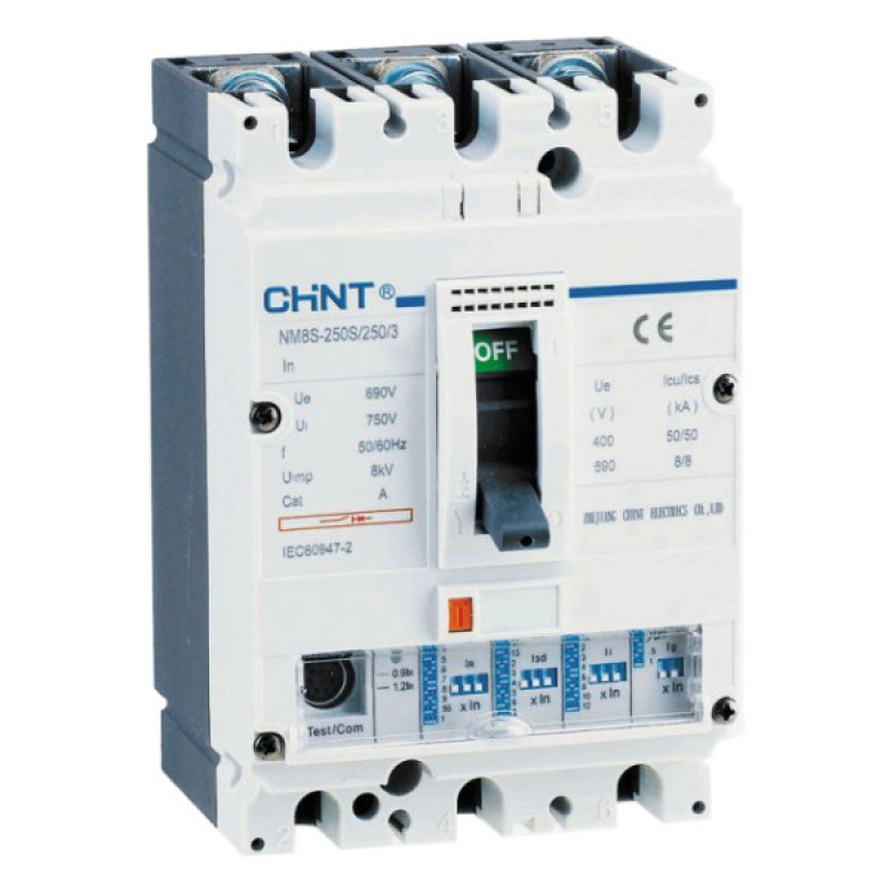 Автоматический выключатель Chint NM8S-250S 160A 3P (149855)