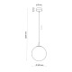 Підвісний світильник TK Lighting 6345 Cadix E27 1x15W IP20