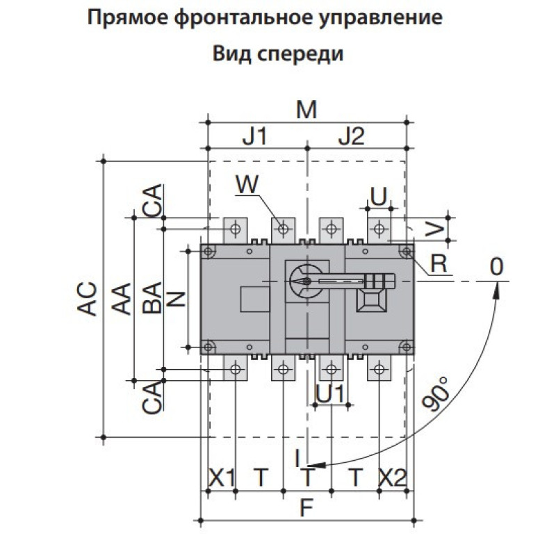 Вимикач навантаження ETI 004661450 LBS 3P 160 («1-0» 160А)