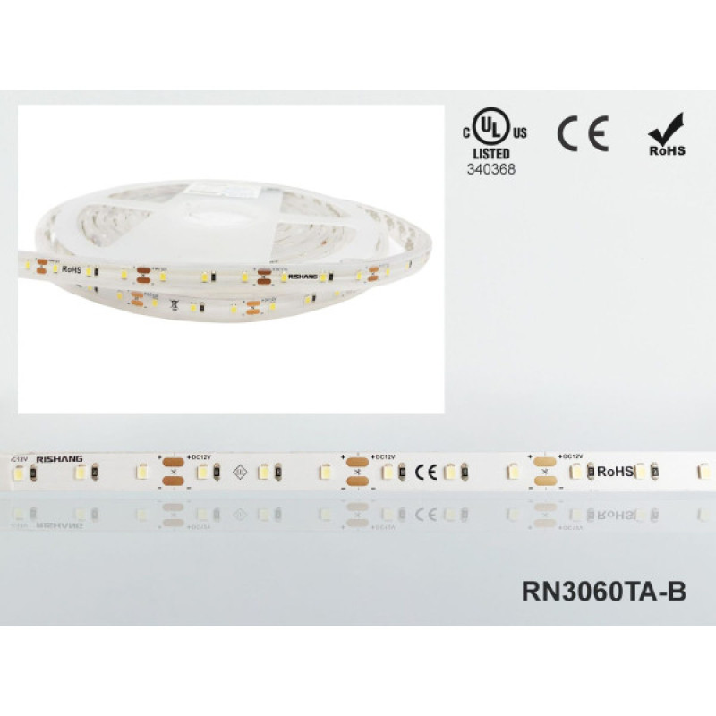 LED стрічка RISHANG 60-2835-12V-IP67 5.5W 400Lm 2700K 5м (RN3060TA-B-SW)