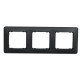 Трипостова рамка Schneider Electric Sedna Design чорна SDD314803