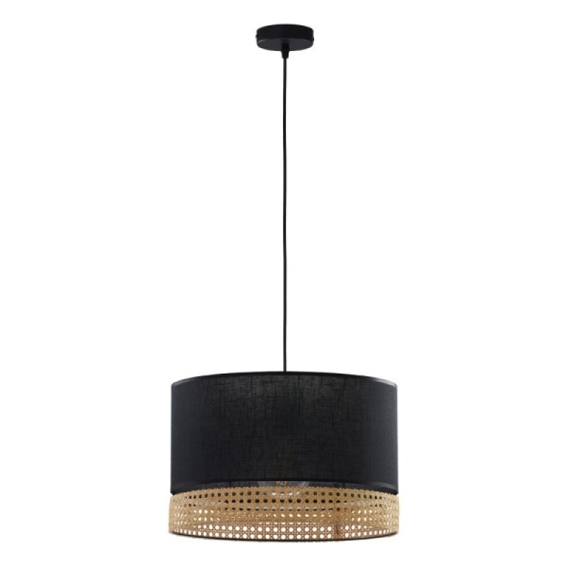 Підвісний світильник, люстра TK Lighting 6543 Paglia E27 3x15W IP20 чорний