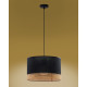 Підвісний світильник, люстра TK Lighting 6543 Paglia E27 3x15W IP20 чорний