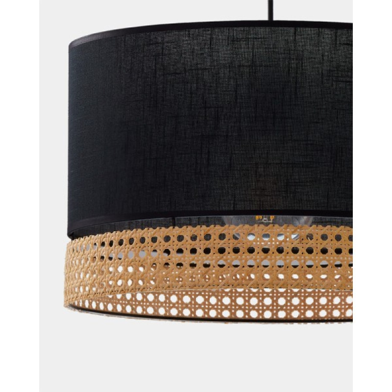 Підвісний світильник, люстра TK Lighting 6543 Paglia E27 3x15W IP20 чорний