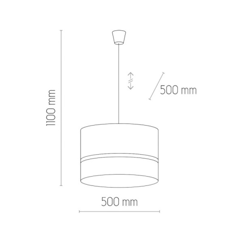 Підвісний світильник, люстра TK Lighting 6543 Paglia E27 3x15W IP20 чорний