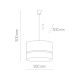 Підвісний світильник, люстра TK Lighting 6543 Paglia E27 3x15W IP20 чорний