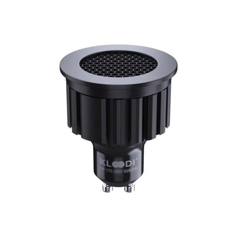 Светодиодная лампочка Kloodi KDGU10-HC 5WCOB 2.7K 36D BK DIM GU10 450Lm IP20