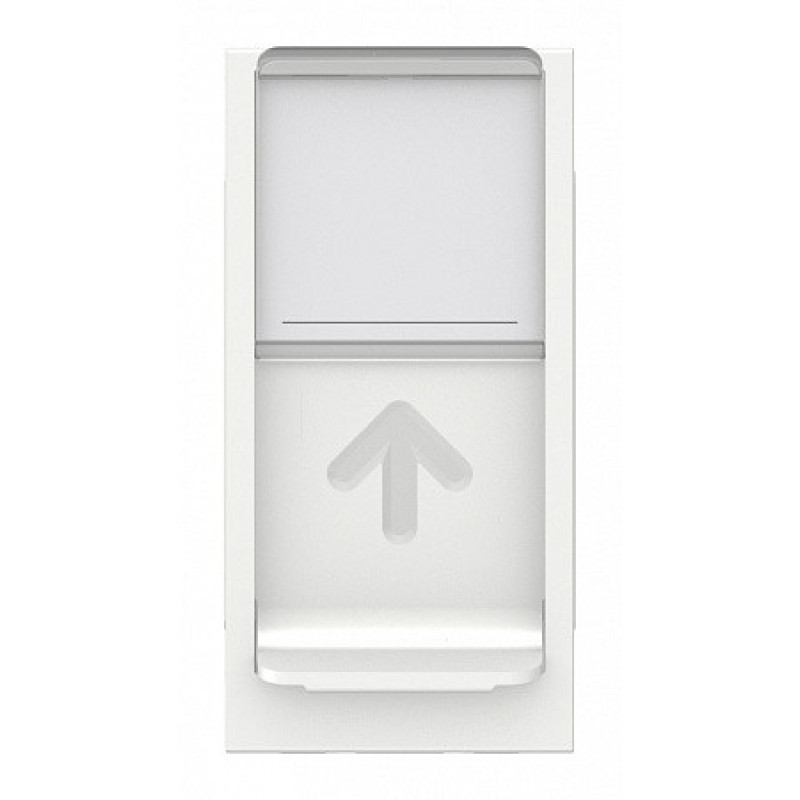 Одинарна комп'ютерна розетка Schneider Electric NU341418 RJ45 cat.6 UTP із полем для напису 1М (біла)