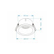 Точечный светильник врезной Oledim 7771294 TS20W ALU GU10 1x10W IP20 Белый