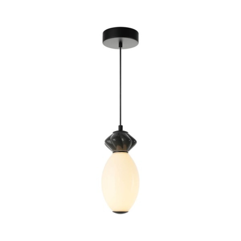 Підвісний світильник, люстра Italux PND-94921-1B-BK Balos LED 1x7W 3000K 760Lm IP20 чорний