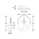 Люстра Zuma Line MX4024-1-3WT Focus Led 1x37W 3000K 4300Lm IP20