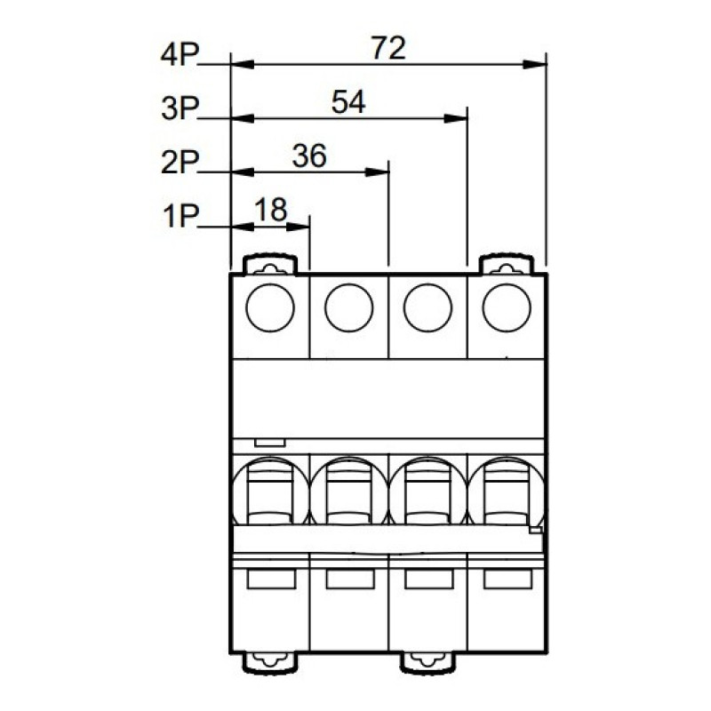 Вводный автомат Schneider Electric iC60N 3P 4A B