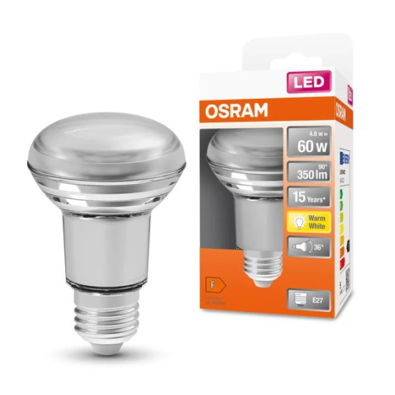 Лампа світлодіодна Osram LED R63 60 4,3Вт/827 GL E27 10х1