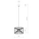 Подвесной светильник, люстра Nowodvorski 6768 Ness E27 1x25W IP20 черный