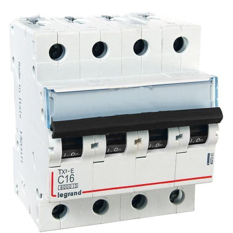 Защитный выключатель C 40A 4П 6kA, Legrand