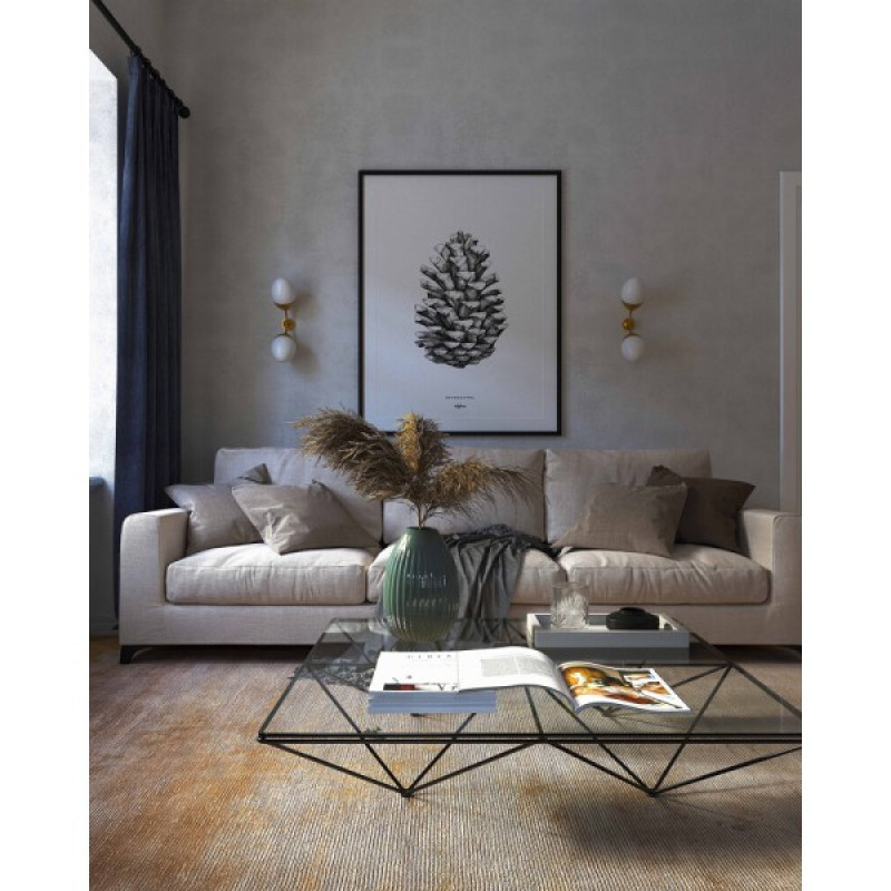 Бра, настінний світильник Pikart 35416-3 Burgeon Sconce E14 2x60W IP20 латунний