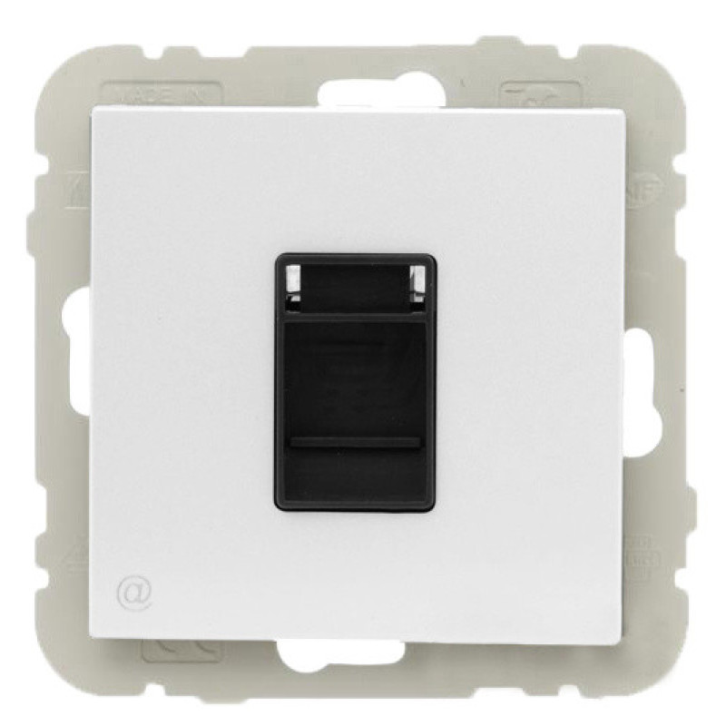 Компьютерная розетка Logus 21453 TBR RJ45 (Cat.5e) белая