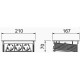 Выдвижной розеточный блок OBO Bettermann (6116800) с крышкой 3 розетки 2р+E 250V AC кабель 3м из нержавеющей стали