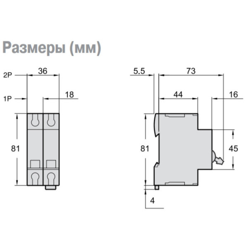 Автоматический выключатель Shneider Electric A9N61528 500В DC 10А С