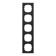 Пятиместная рамка Schneider Electric M-Pure Ocean Plastic MEG4050-3603 черная матовая