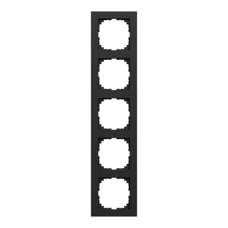 Пятиместная рамка Schneider Electric M-Pure Ocean Plastic MEG4050-3603 черная матовая