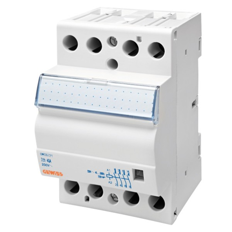 Модульний контактор GEWISS CTR 40A 2NO 230В 3M (GWD6721)