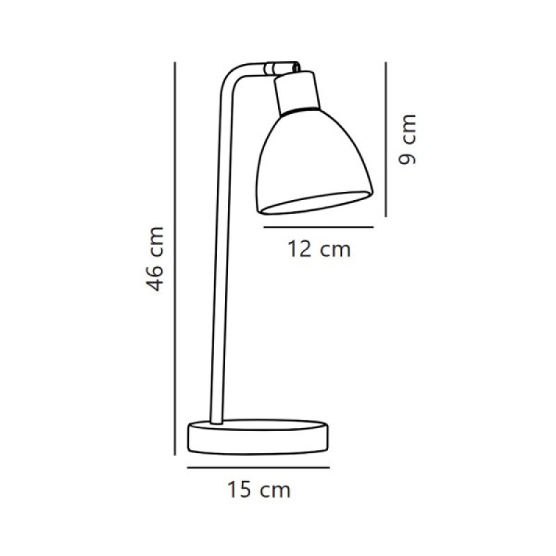 Настольная лампа Nordlux 63201033 Ray E14 1x25W IP20 хром