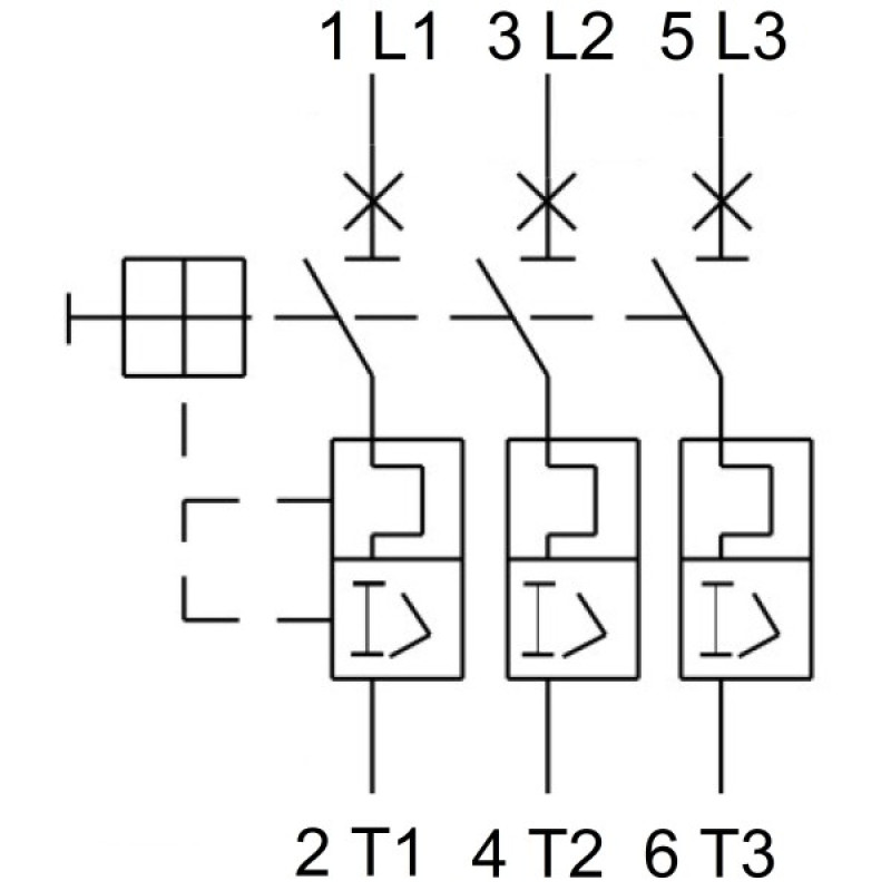Автомат защиты двигателя Schrack BE200400 2,5-4А 3P