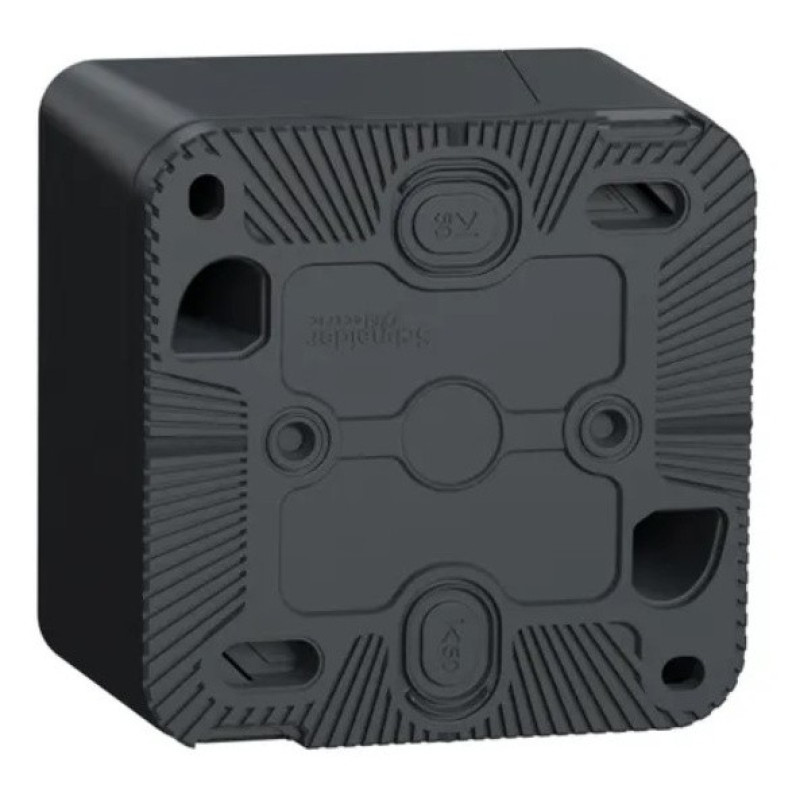 Накладной выключатель Schneider Electric MUR35024 с подсветкой IP55 (черный)