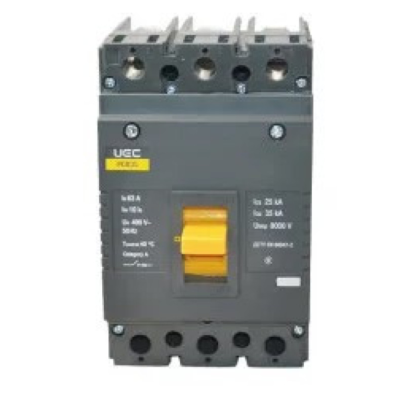Автоматический выключатель UEC PCB35 3Р 250А 35кА (MCCB-PCB-35-3-0250)