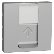 Накладка для RJ45 розетки Schneider Electric NU941130 2М (алюминий)
